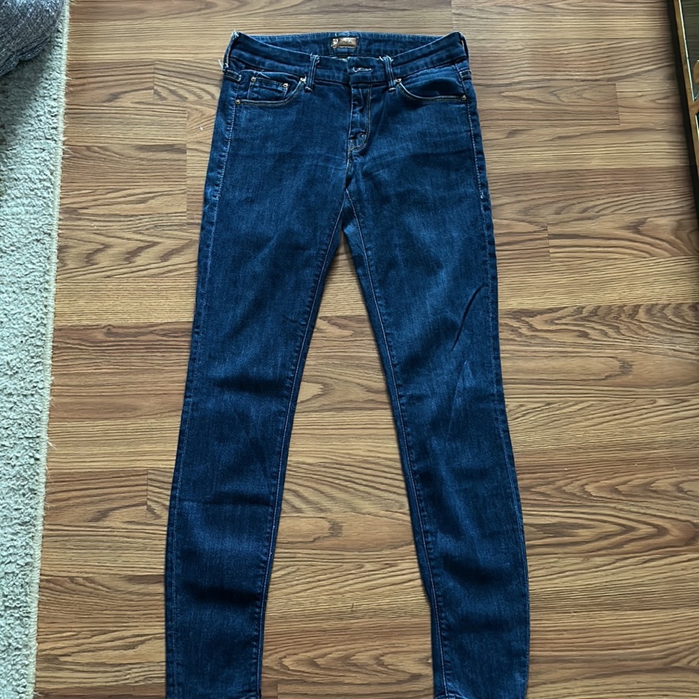 MOTHER The Looker “Joyride” Jeans in Medium Wash 27